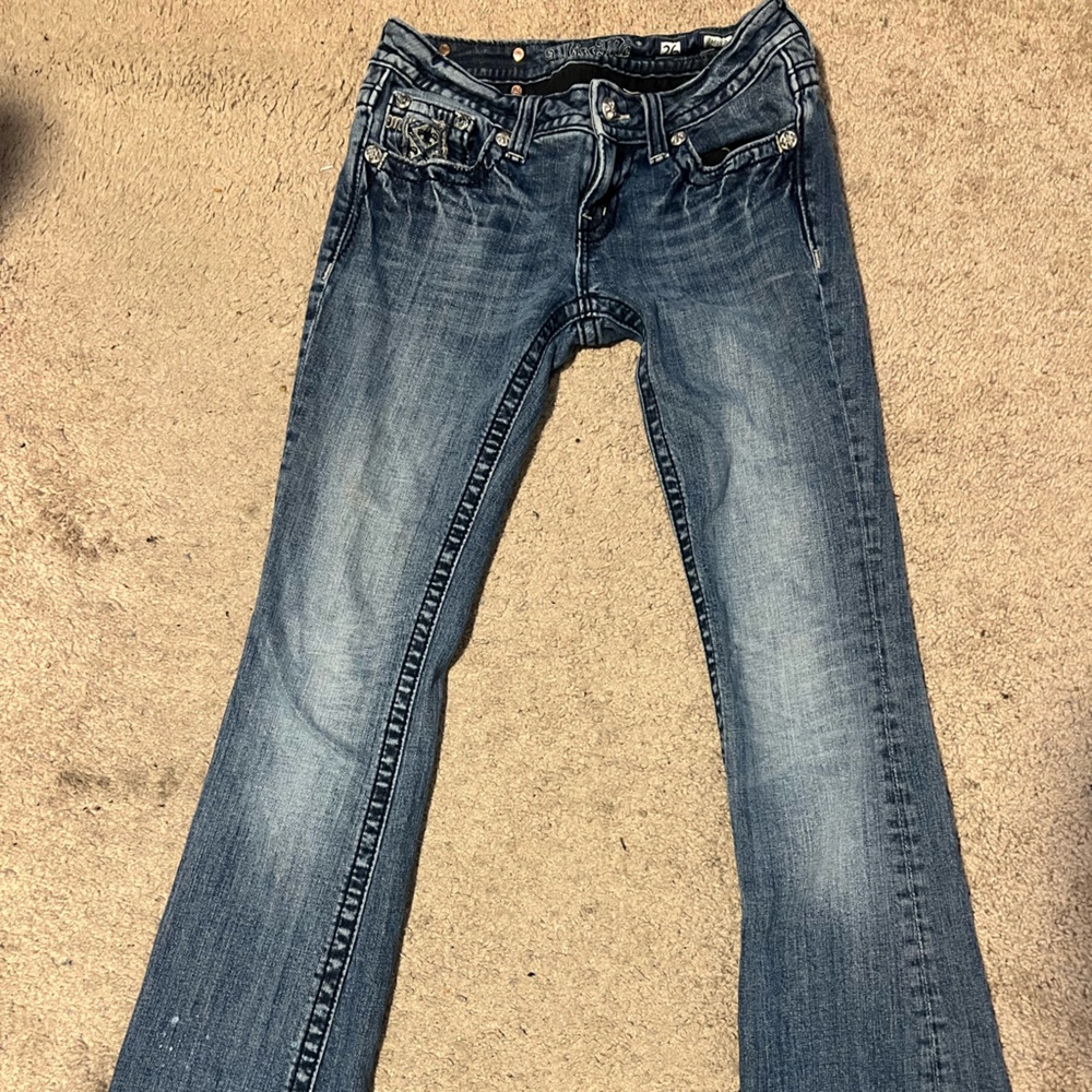 Miss Me Dark Blue Jeans